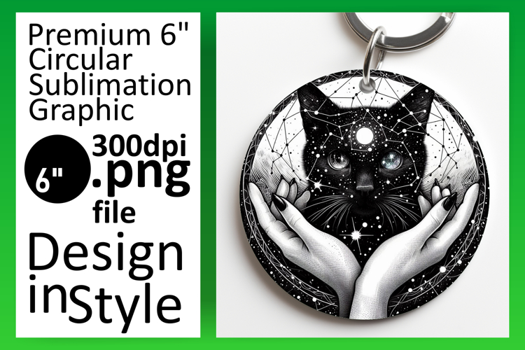 Gorgeous Keychain Circle Design PNG , Mystic