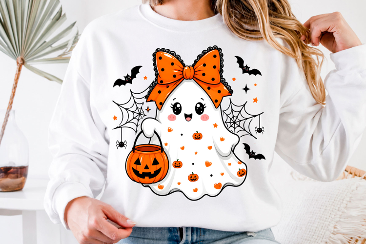 Lace Ghost Coquette PNG, Ghost Halloween