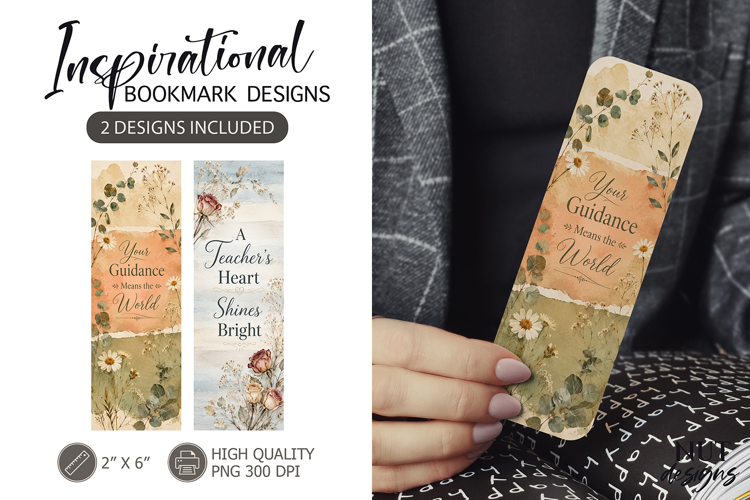 Teacher Guidance Floral Bookmarks Floral collage