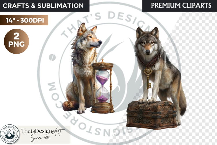 Watercolor Mystic Wols Fantasy Clipart PNG Graphics