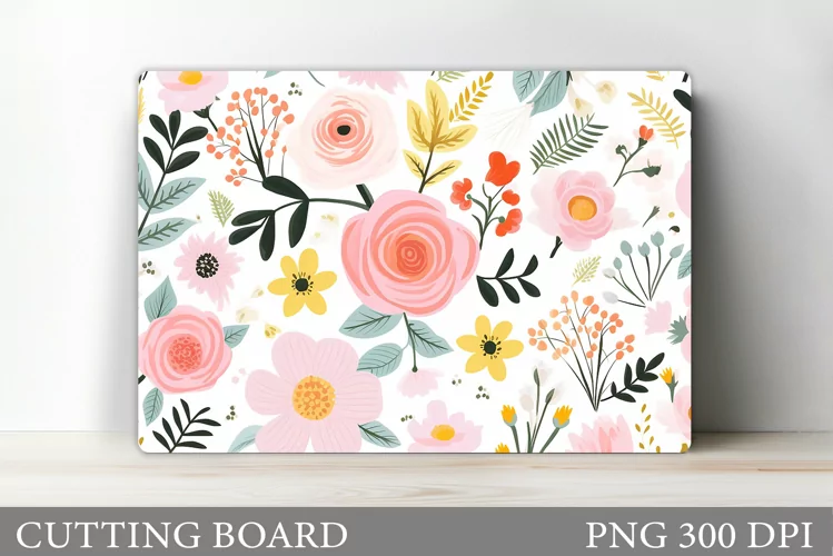 Flowers Cutting Board Design. Flowers Kitchen Cutting Board
