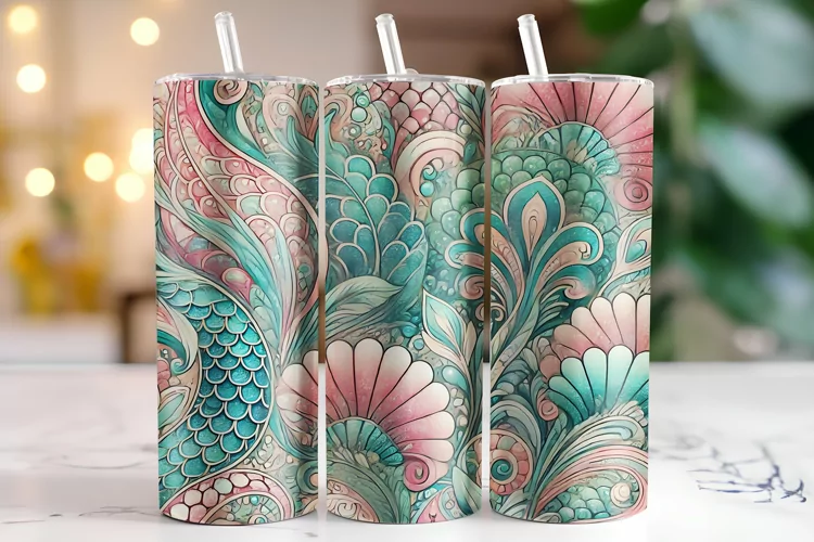 Flowers Tumbler Wrap | Sublimation | Tumblers