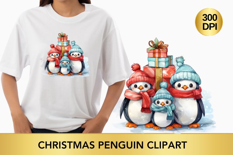 Cute Penguin Clipart Image 11