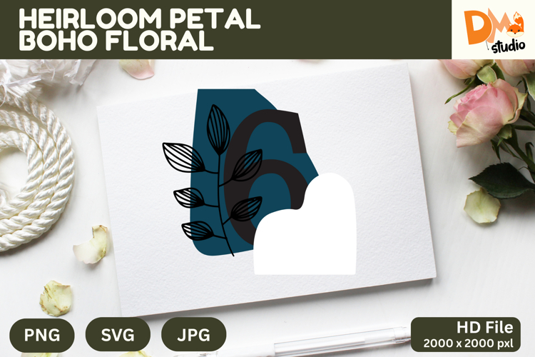Boho Floral Svg Image 14