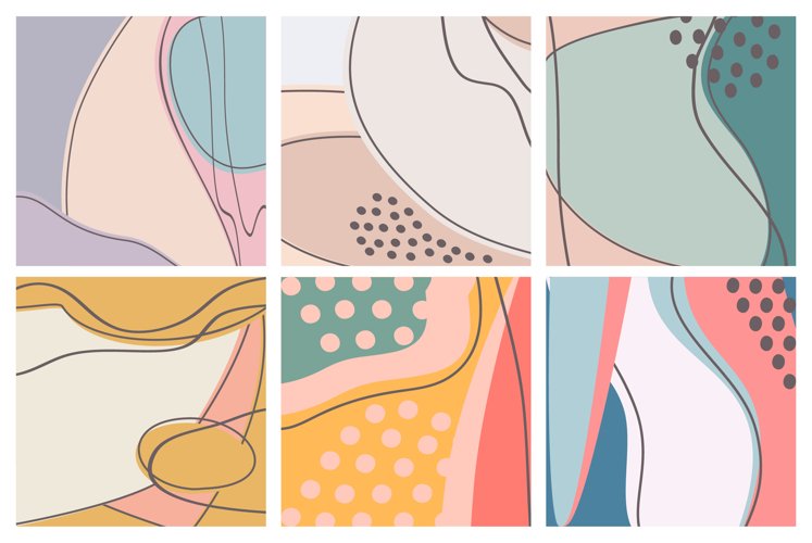 Minimal geometric abstract background Creative doodle patter