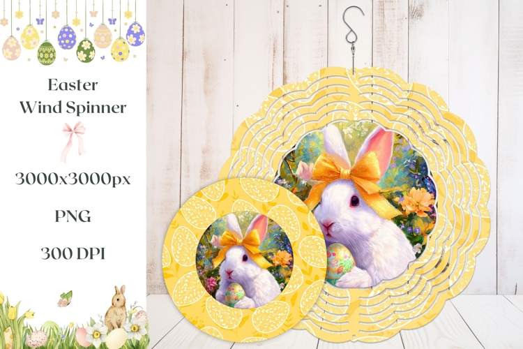 Colorful Easter Wind Spinner, Spring Wind Spinner Template