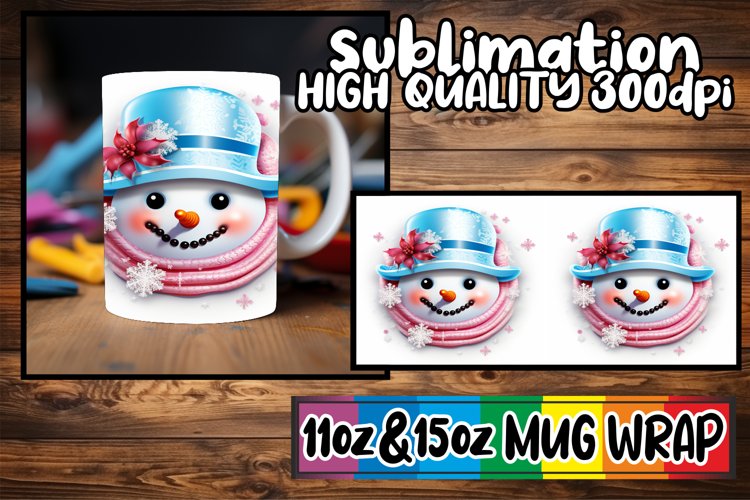 Charming Snowman Winter Mug Art - Sublime Design