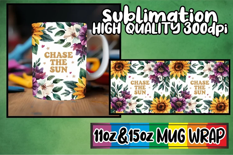 Charming vibes sublimation print wrap, Flower Quote