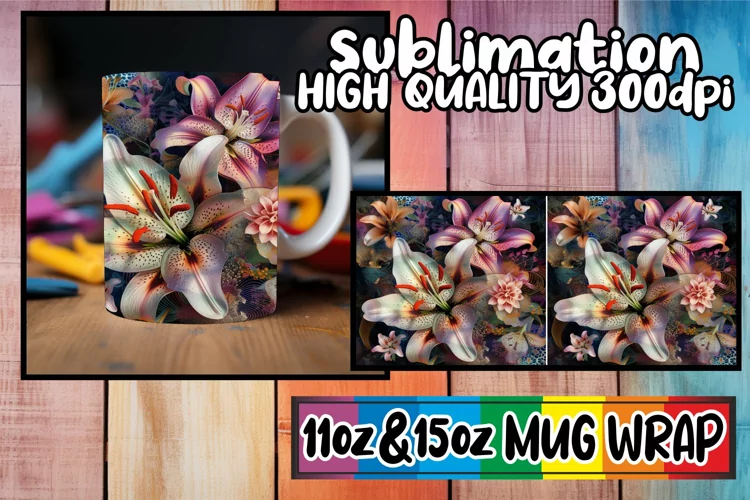 Abstract Spring Blossom Mug Sublimation