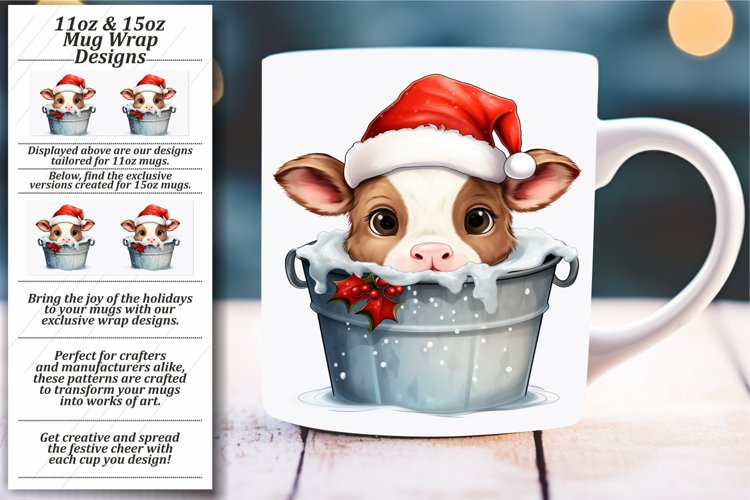 Adorable Christmas Critters: Watercolor Mug example image 1
