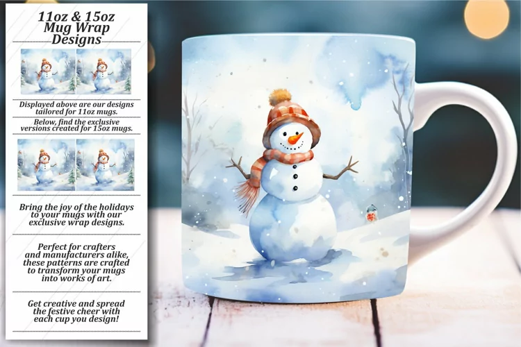 Frosty Festivities: Watercolor Xmas Wrap