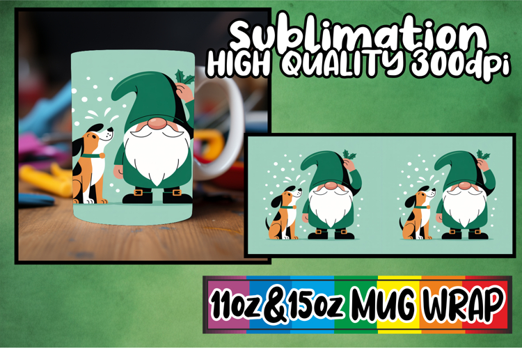 Colorful dreams 11oz 15oz sublimation wrap, St Patricks