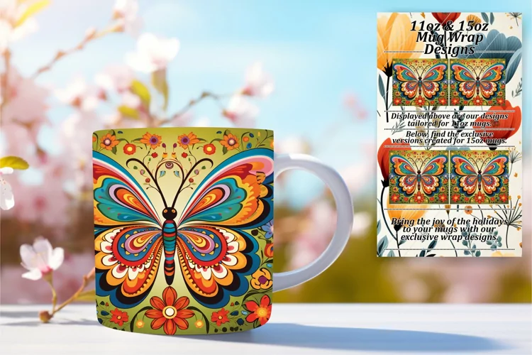 Explore Fluttering Beauty: 3D Butterfly Mugs