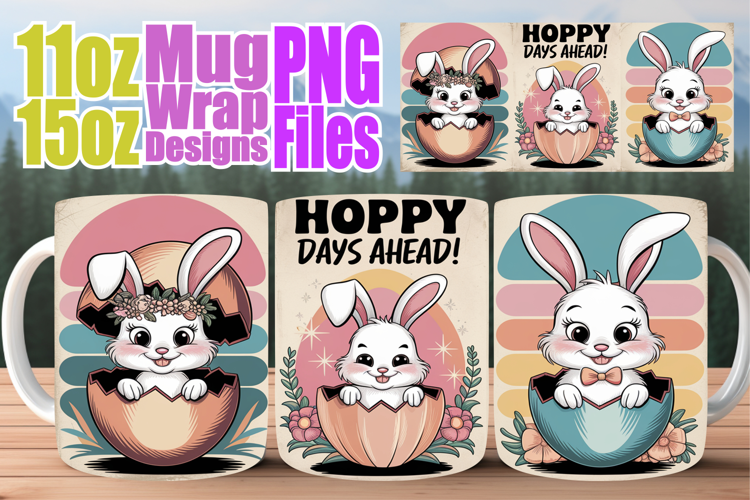 Radiant adventures 11oz 15oz sublimation wrap, Easter