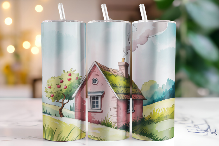House Tumbler Wrap | Sublimation | Tumblers