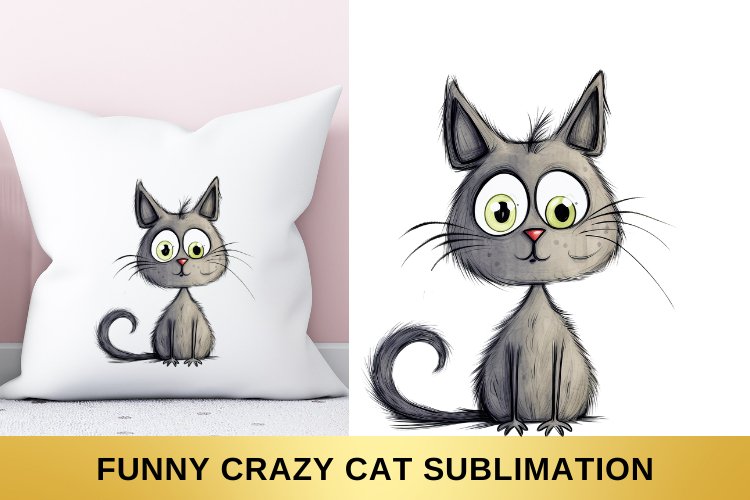 Sarcastic Funny Grumpy Cat, Grey Cat sublimation