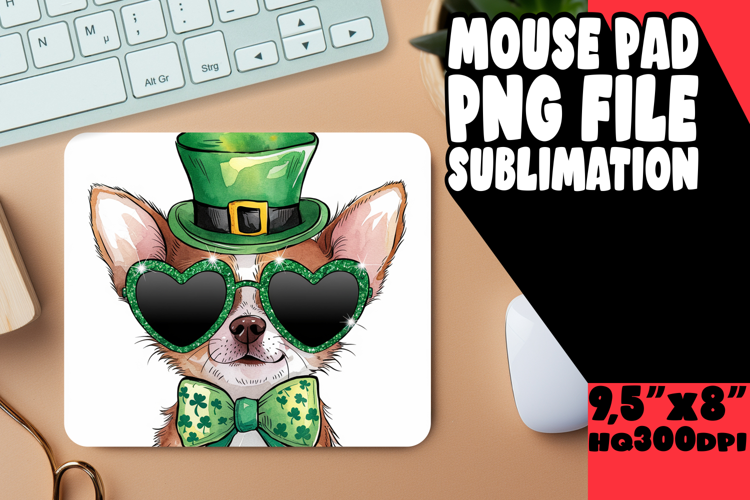 WHIMSICAL DESK MAT PLAYFUL DESIGN, St Patrick