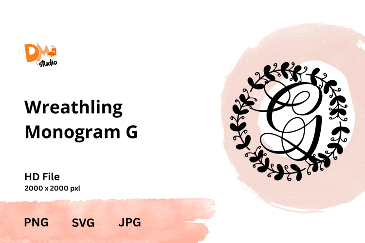 Wreath Monogram SVGs Image 20