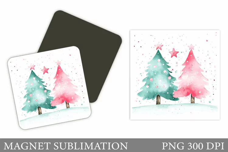 Christmas Tree Magnet Design. Christmas Tree Sublimation