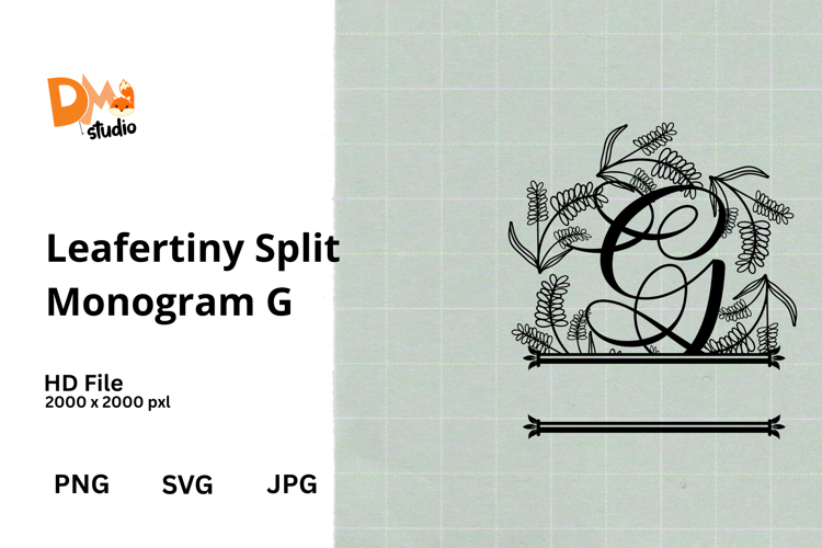 Floral Monogram Letter Svg Image 4