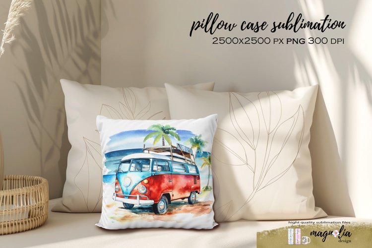 SUMMER pillowcase sublimation design png