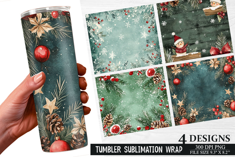 Christmas Tumbler Wrap Image 2