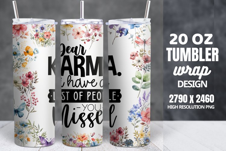 Funny Quotes 20oz Skinny Tumbler Sublimation, Sarcastic example image 1