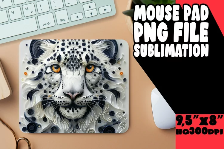 Cat-tastic Sublimation Mouse Pad - 3D Design