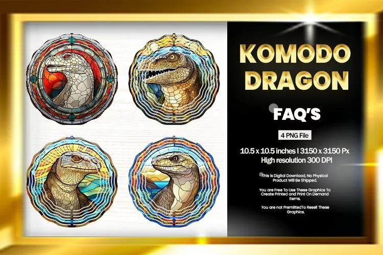 Komodo Dragon Wind Spinner Sublimation - 04 Variations