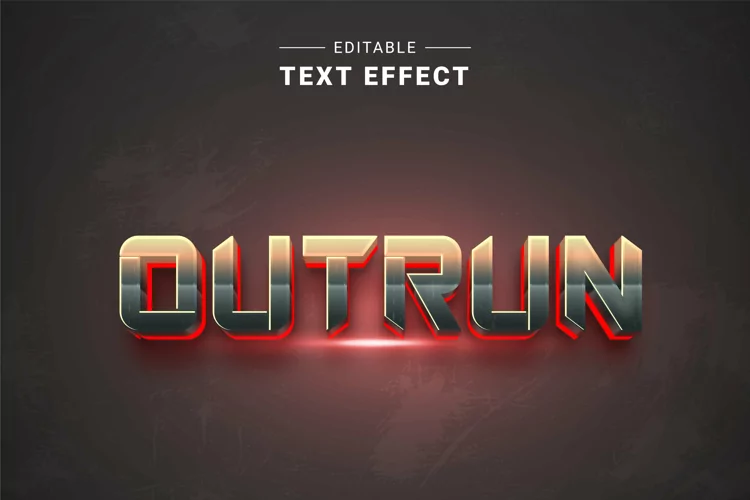 Editable Text Effect for Illustrator. Vector Graphic styles