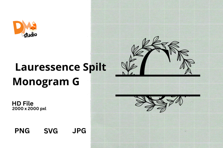 Floral Monogram Letter Svg Image 20