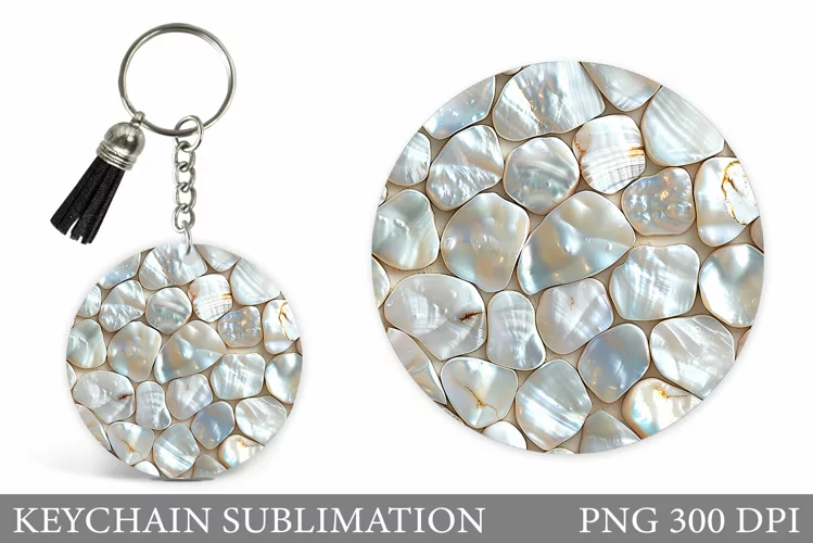 3D Texture Keychain. Abstract Keychain Design