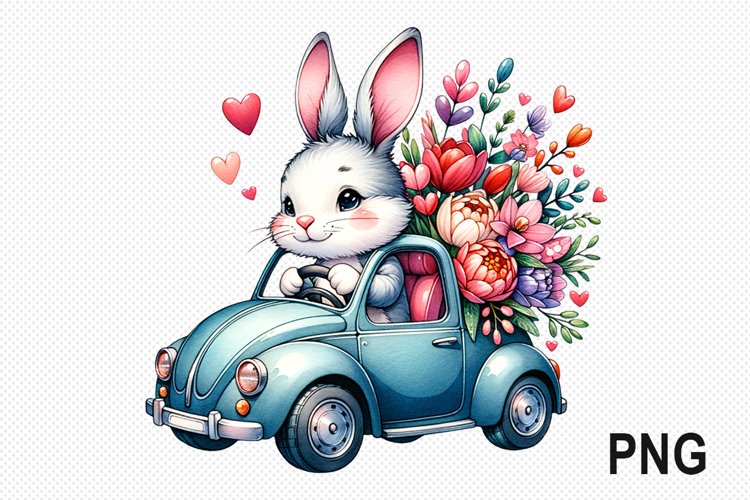 Easter Day Bunny Sublimation - Easter Day Clipart PNG Design