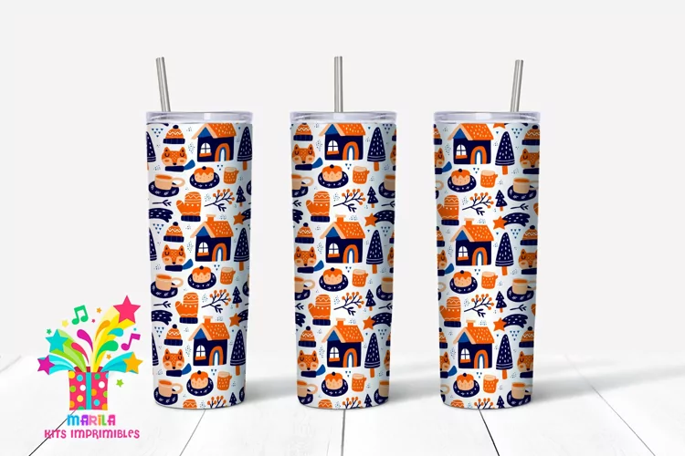 Merry Christmas Skinny tumbler Sublimation #7