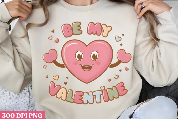 Be My Valentine PNG, Retro Valentines Quotes Love PNG