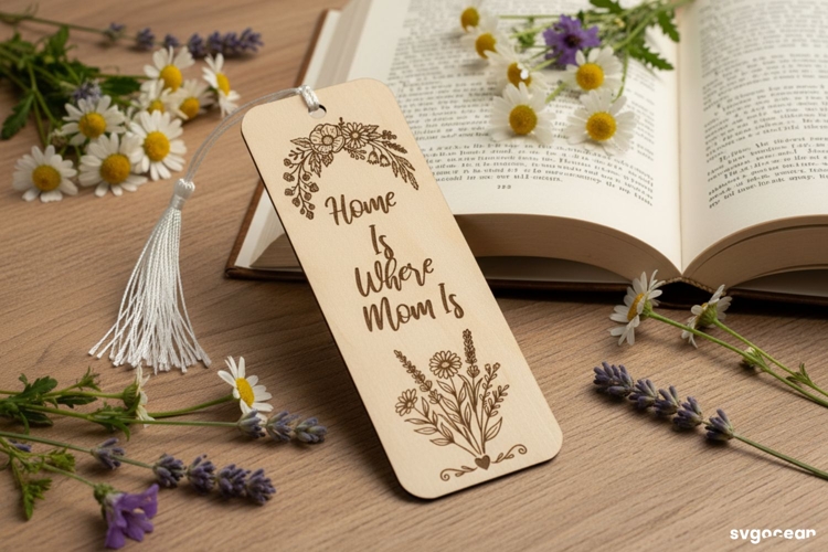 Mothers Day Bookmark SVG | Gift for Mom | Laser Cut