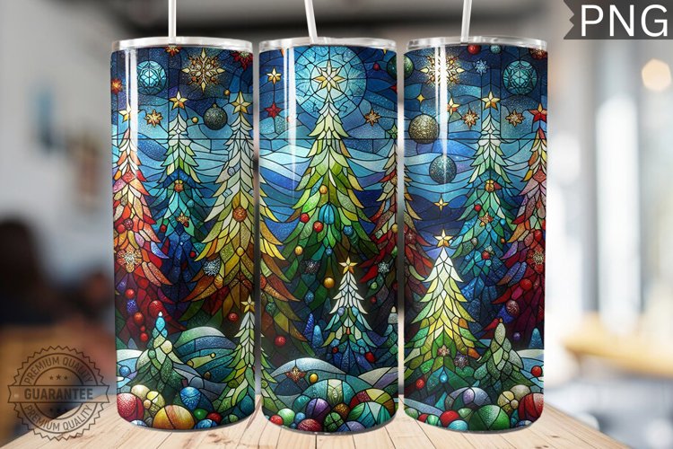 Christmas Tree Tumbler Wrap Design |High Quality 300 Dpi