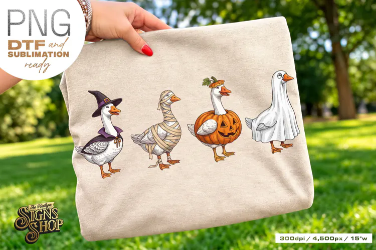 Halloween Goose DTF PNG