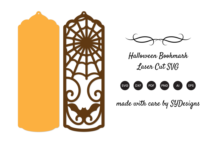 Halloween Bookmark Laser Cut SVG