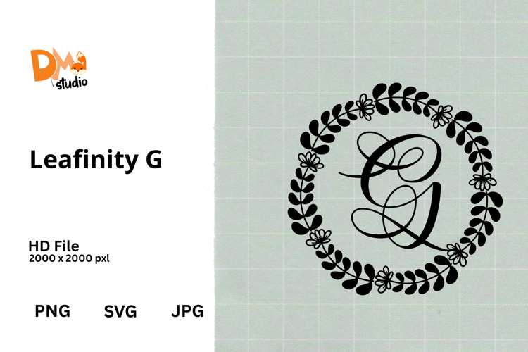 Floral Monogram Letter Svg Image 17