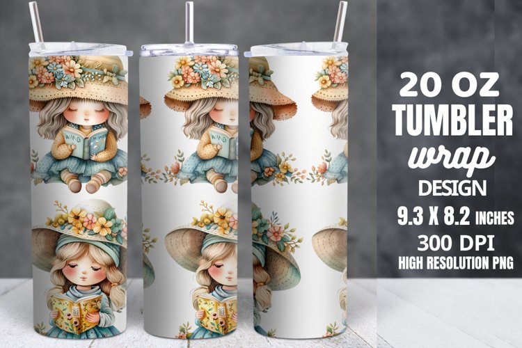 Spring Gnome Skinny Tumbler Sublimation example image 1