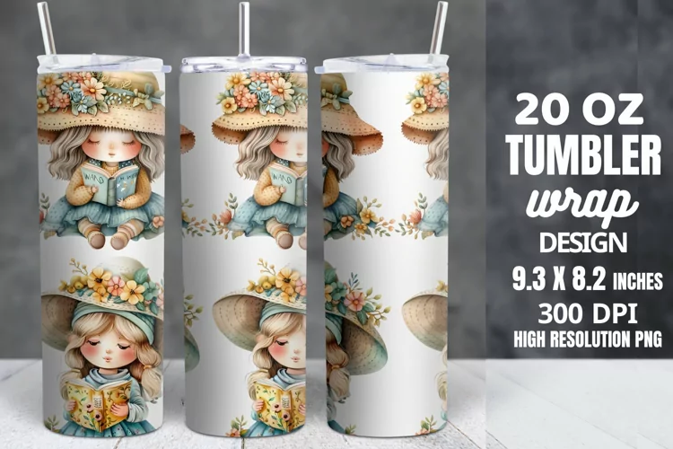 Spring Gnome Skinny Tumbler Sublimation