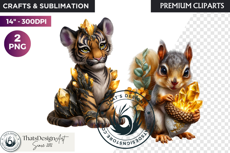 Crystalline Fauna Fantasy Animal PNG Clipart scrapbooking