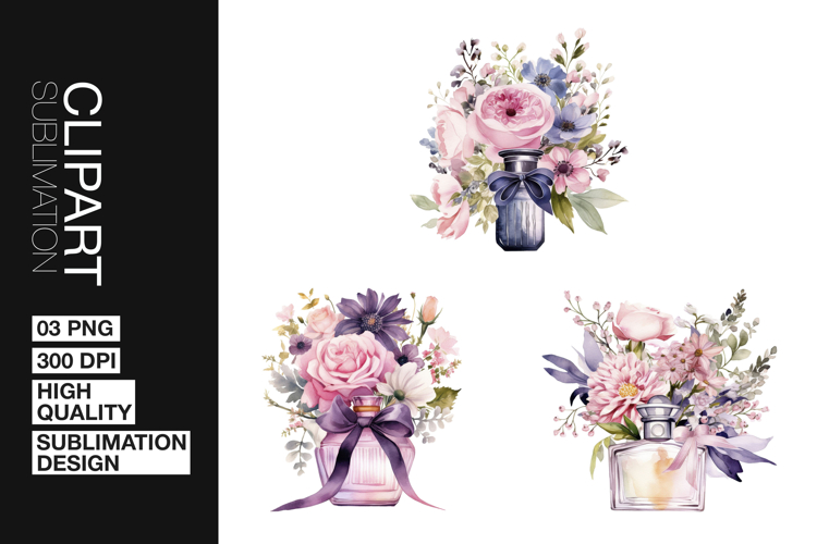 Floral Vase Art Clipart PNG