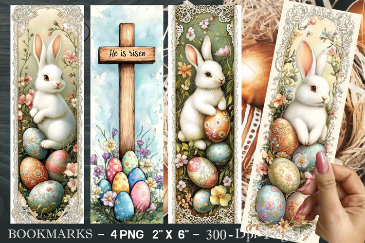 Easter Bunny Bookmark, Rabbit Bookmark Printables