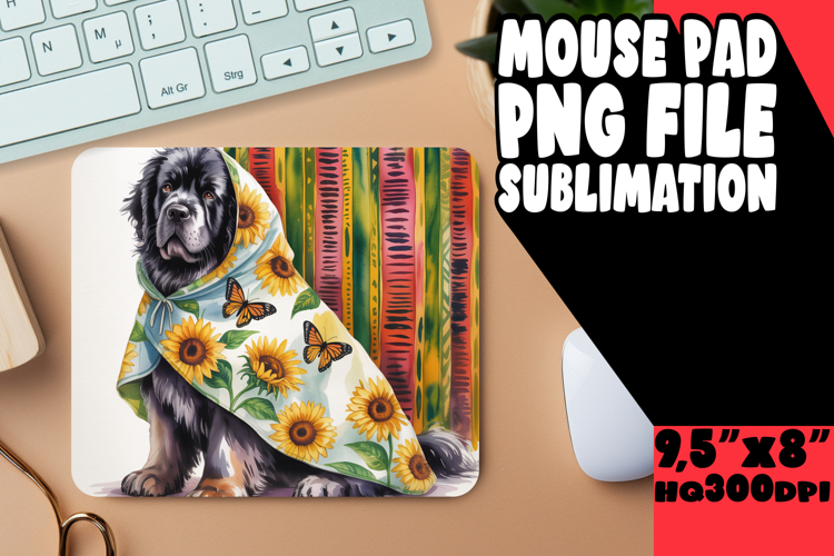 Sweet Mouse Pad Design Sublimation, Cute Dog
