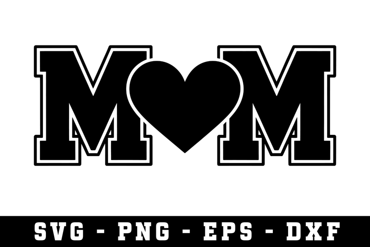 Mom Heart Svg |Mother Day SVG Cut file