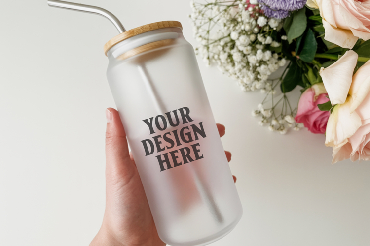 16oz Libbey Can Glass Mockup , libbey glass mockup, beer can