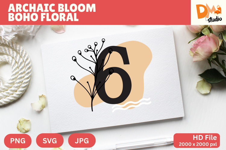 Floral Letter Svg Image 6