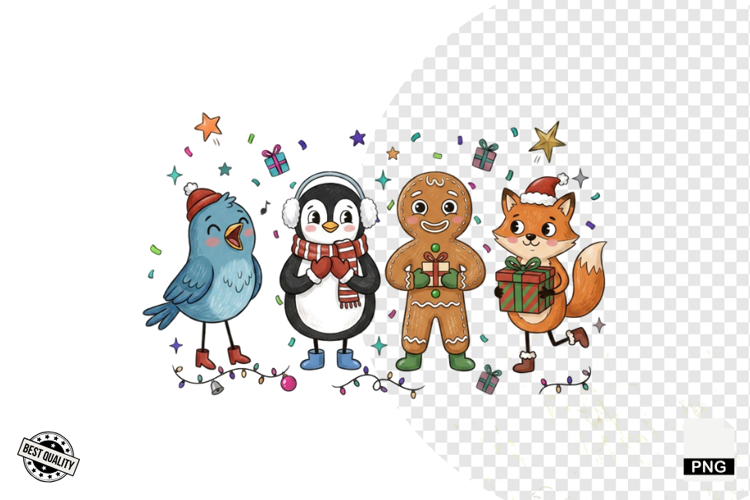 Cartoonish Christmas Clipart